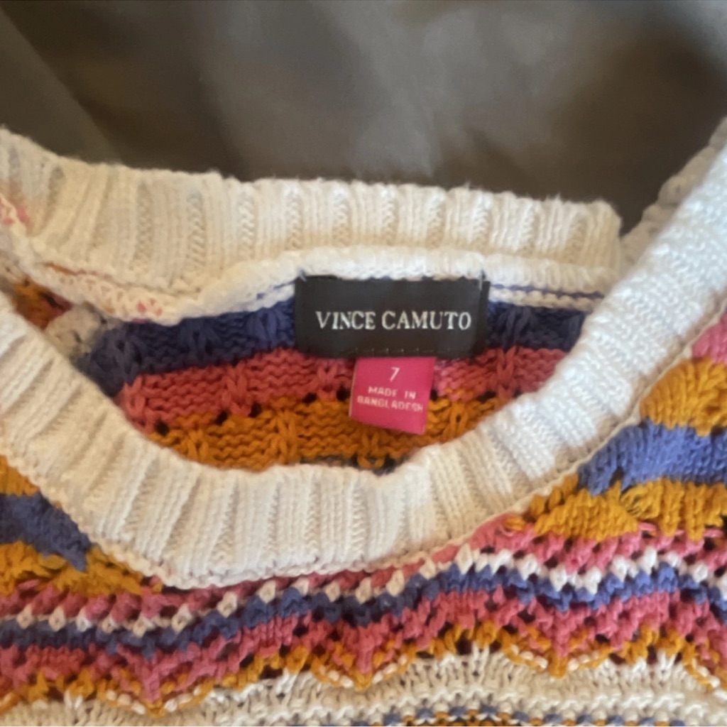 Vince Camuto Colorful Knit Women's Sweater
